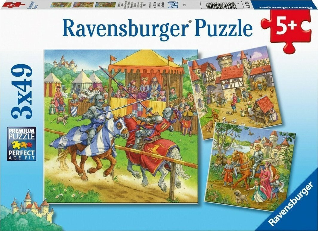 Φωτογραφία προϊόντος: Παζλ 3x49 Ravensburger Ιππότες (05150)