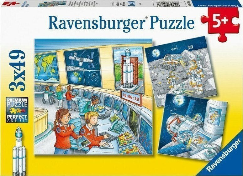 Φωτογραφία προϊόντος: Παζλ 3x49 Ravensburger Στο Διάστημα (05088)