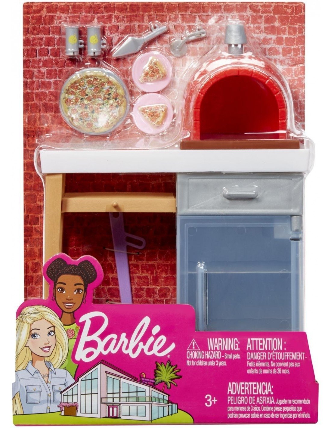 Φωτογραφία προϊόντος: Mattel Barbie Έπιπλα Εσωτερικού Χώρου Φούρνος Πίτσας (FXG39)