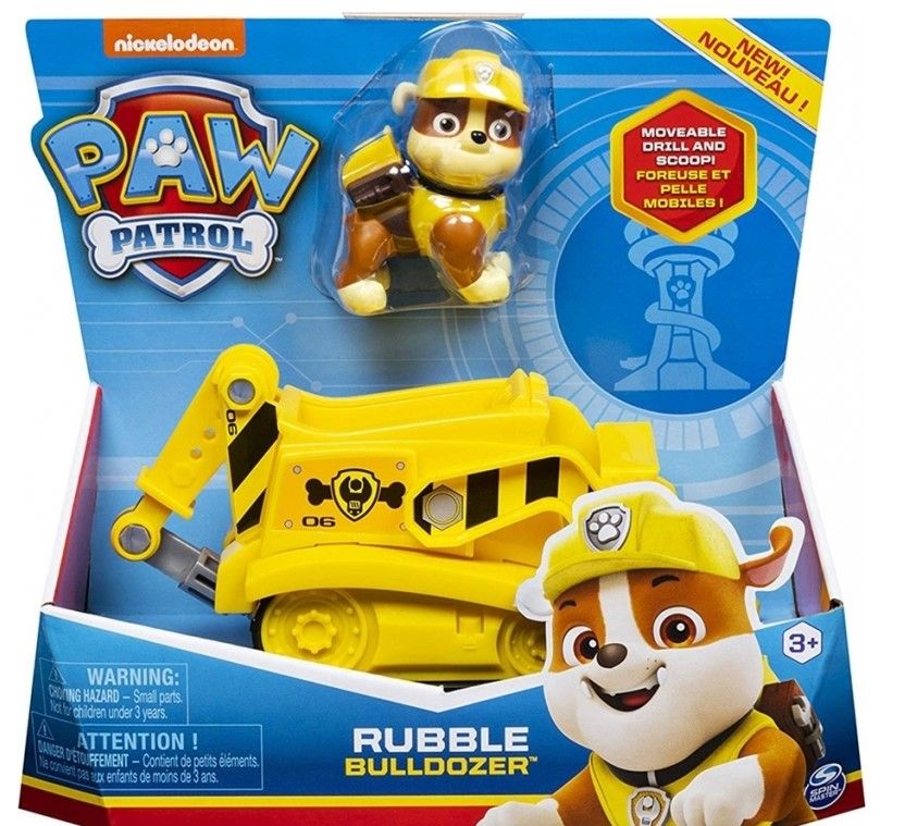 Φωτογραφία προϊόντος: Spin Master Paw Patrol-Rubble Bulldozer Vehicle With Pup (6071214)