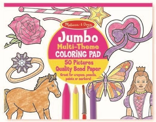 Φωτογραφία προϊόντος: Melissa &amp; Doug Μεγάλο Μπλοκ Ζωγραφικής 50 Σελίδες Κορίτσι (14225)