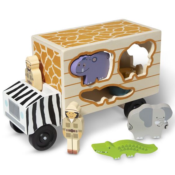 Φωτογραφία προϊόντος: Melissa &amp; Doug Ξύλινο Φορτηγό Διάσωσης Ζώων (15180)