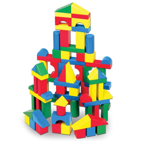 Φωτογραφία προϊόντος: Melissa &amp; Doug Melissa And Doug Ξύλινα Πολύχρωμα Τουβλάκια 100 Τμχ (10481)