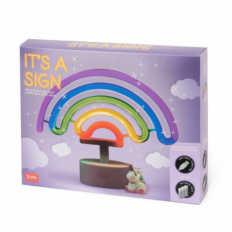 Φωτογραφία προϊόντος: Legami Φωτιστικό It's A Sign Neon Effect Led Lamp Rainbow (LL0005)