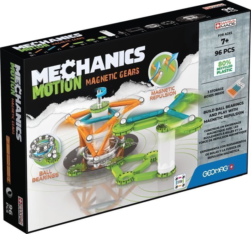 Φωτογραφία προϊόντος: Geomag New Mechanics Motion 96 Pieces - Magnetic Gears (767)