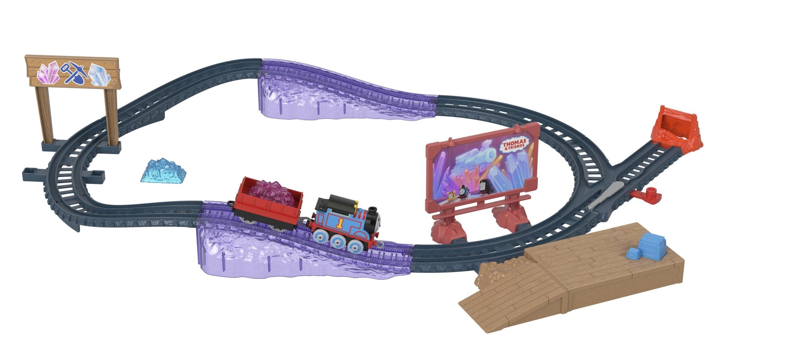 Φωτογραφία προϊόντος: Fisher Price Τόμας το Τρενάκι-Αγαπημένες Διαδρομές του Τόμας και των Φίλων του-Crystal Mine Thomas (HGY83)