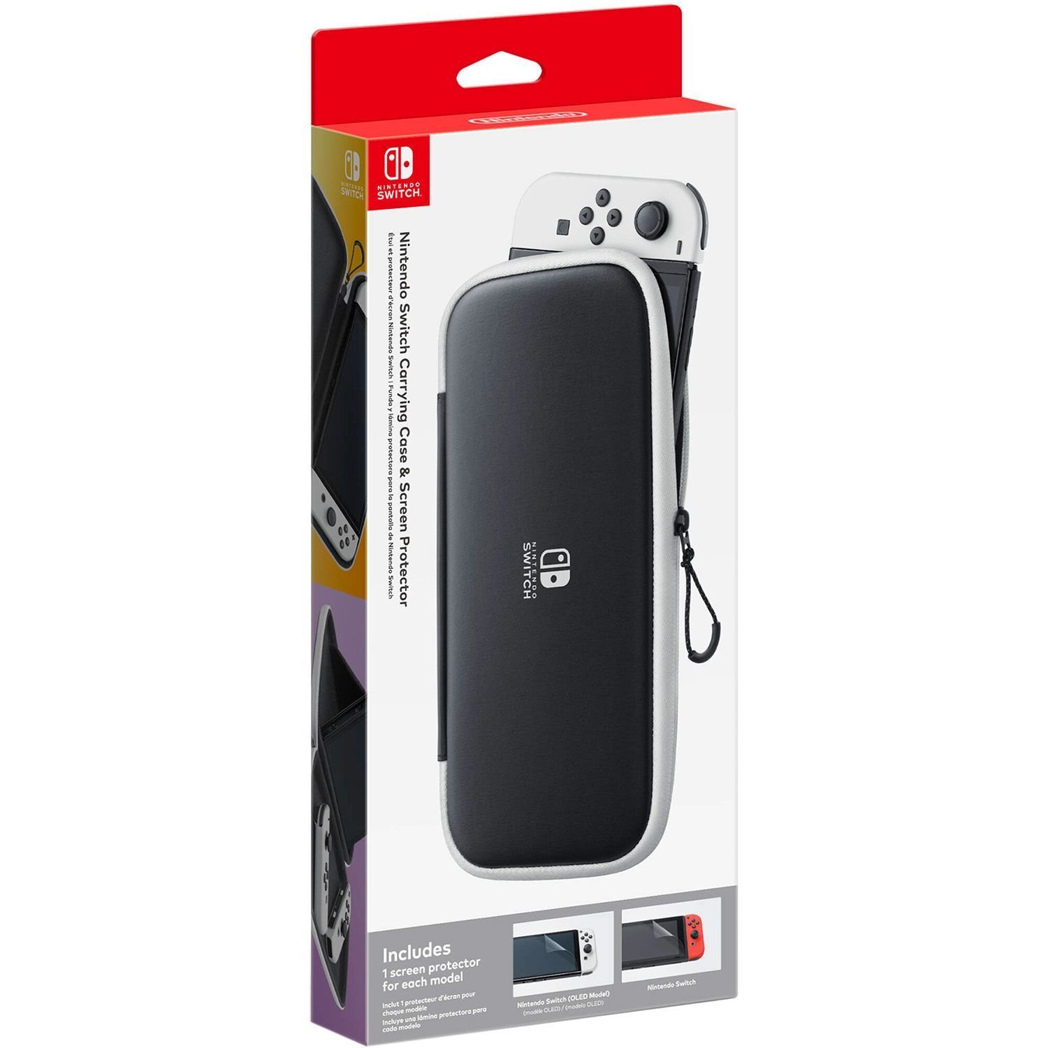 Φωτογραφία προϊόντος: Nintendo Switch Carrying Case and Screen Protector (Black/White) (ACC.NSW-0044)