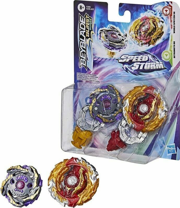 Φωτογραφία προϊόντος: Hasbro Beyblade Speedstorm Dual Pack Bey Sps World Spryzen S6 Betromoth B6 (2305)