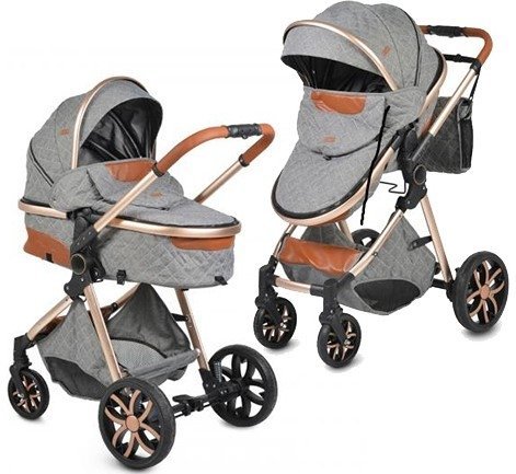 Φωτογραφία προϊόντος: Cangaroo Καρότσι Alma 2 In 1 Dark Grey Με Τσάντα (108048)