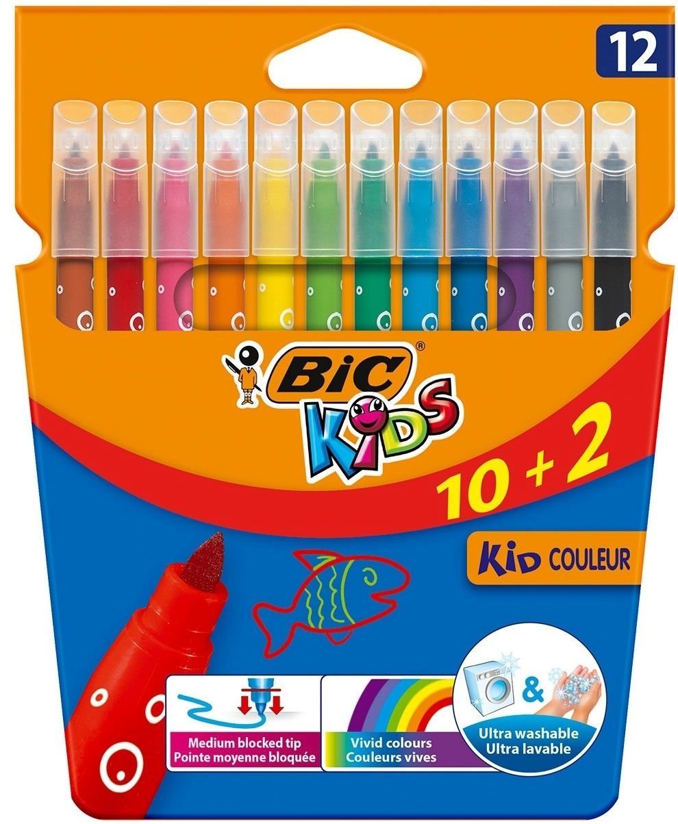 Φωτογραφία προϊόντος: Bic Μαρκαδόροι Kids Couleur 12 Χρώματα (9202942)