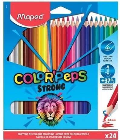 Φωτογραφία προϊόντος: Maped Ξυλομπογιές Color Peps Strong 24 Χρώματα (862724)