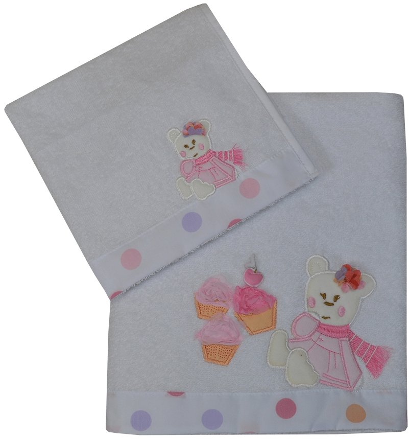 Φωτογραφία προϊόντος: Bebe Stars Πετσέτες Σετ 2 Τμχ Cupcake (3029)