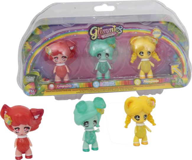 Φωτογραφία προϊόντος: Giochi Preziosi Glimmies Rainbow Friends Σετ 3 Κουκλες-2 Σχεδια (GLN02110)
