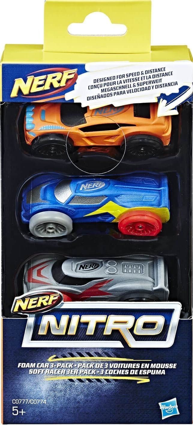 Φωτογραφία προϊόντος: Hasbro Nerf Nitro Foam Car 3Pack - 3 Αφρωδες Αυτοκινητακια Σε Διαφορα Σχεδια (C0774)