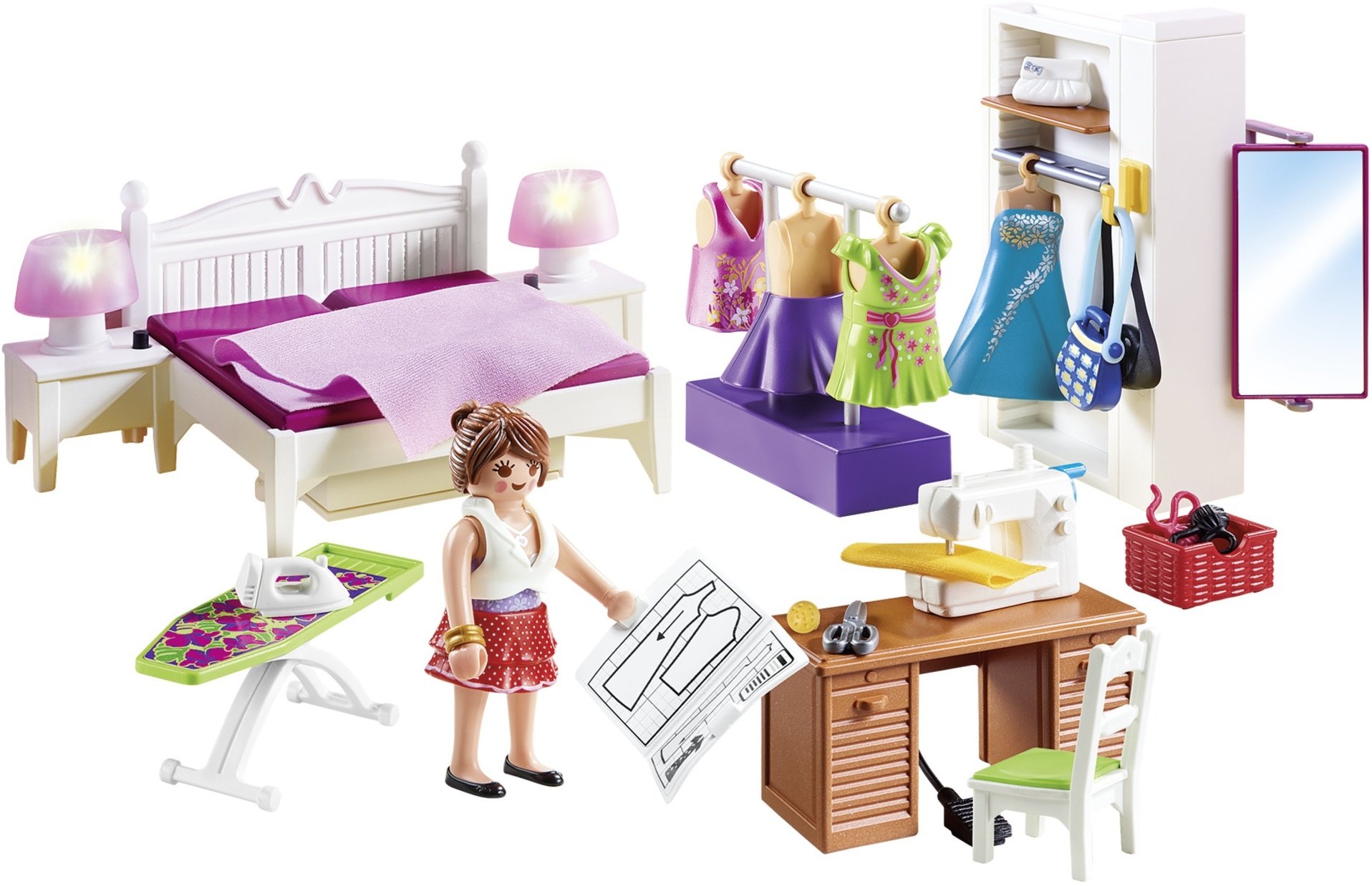 Φωτογραφία προϊόντος: Playmobil Υπνοδωμάτιο Με Ατελιέ Ραπτικής (70208)