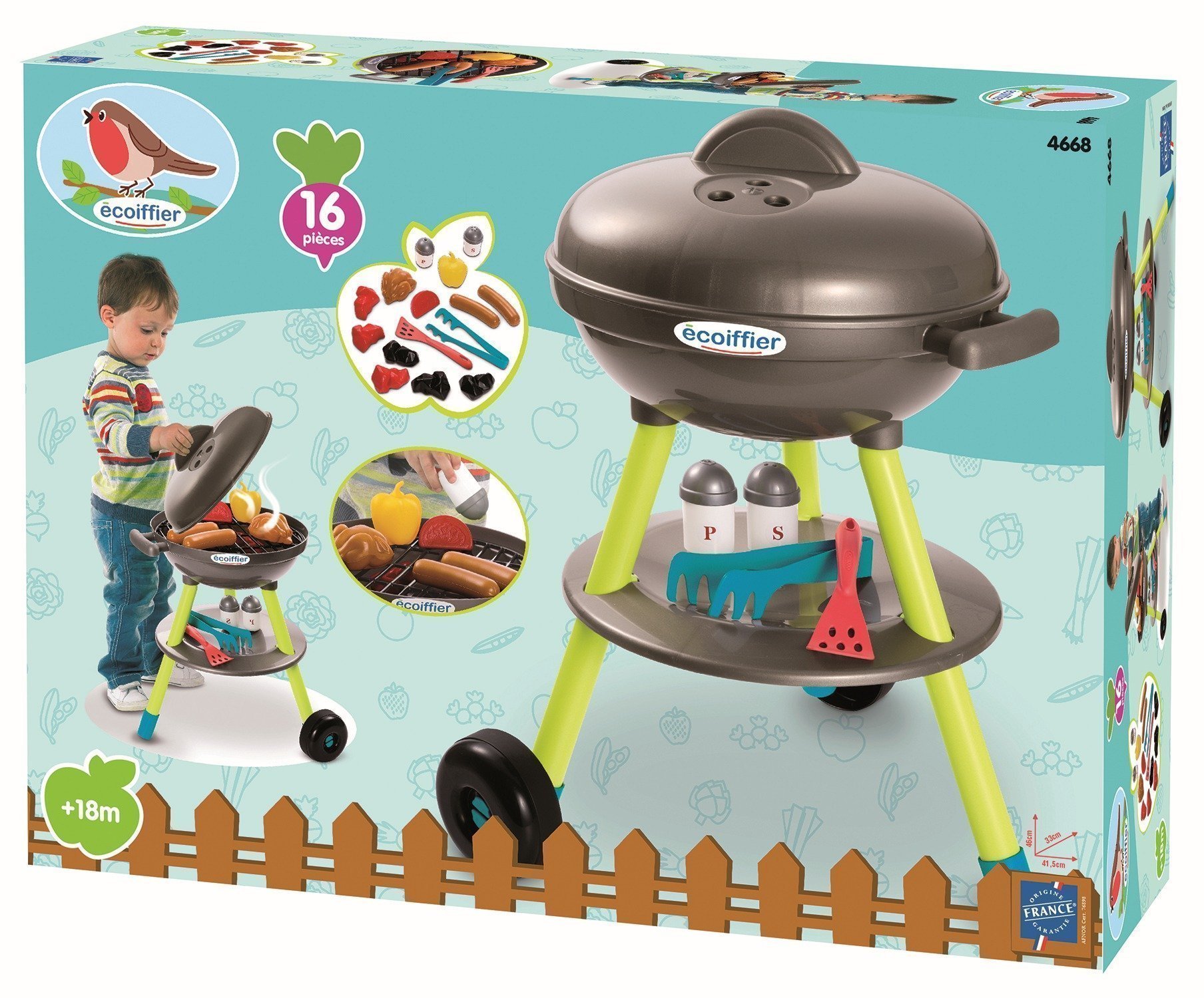 Φωτογραφία προϊόντος: Ecoiffier Barbeque Charcoal Σετ 16 Τεμαχίων (4668)