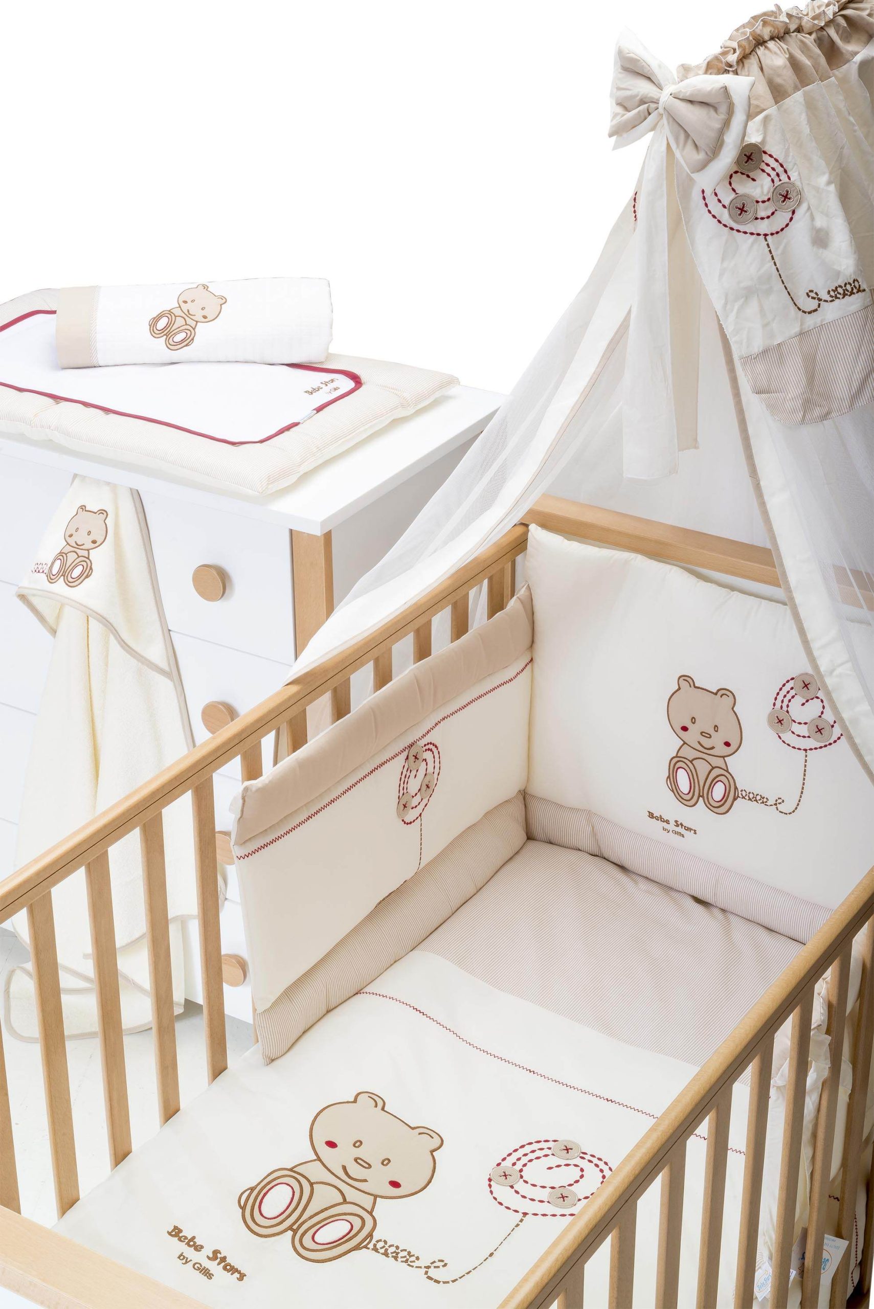 Φωτογραφία προϊόντος: Bebe Stars Προικα Μωρου Bebe Star Teddy Bear Αρκουδακι Σετ 3 Τεμαχια Κουνουπιερα-Παντα-Παπλωμα Με Παπλωματοθηκη (2080)