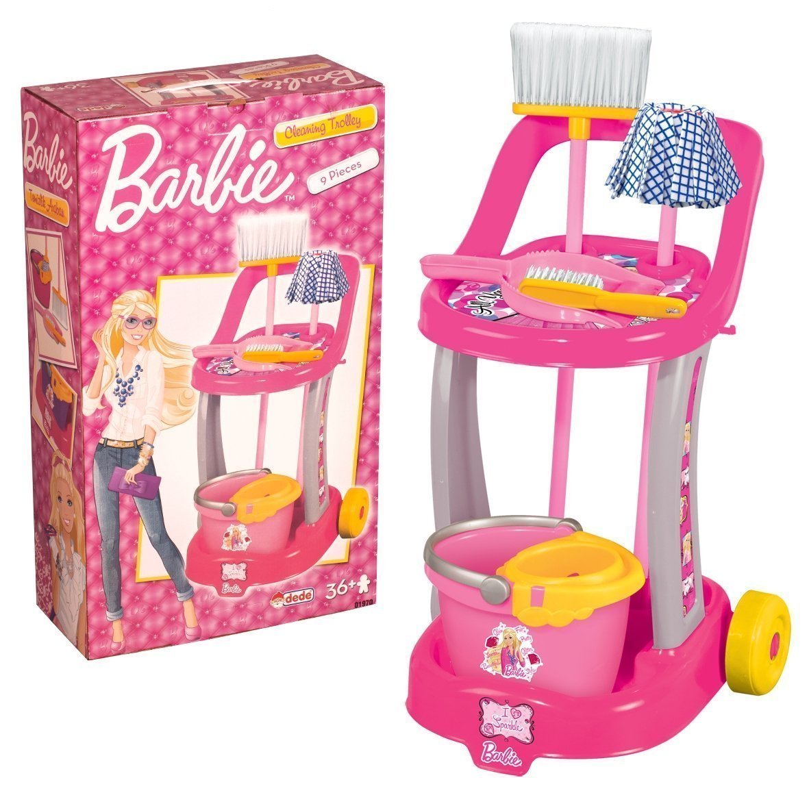 Φωτογραφία προϊόντος: DEDE Barbie Παιδικο Τρολευ Καθαρισματος (01970)