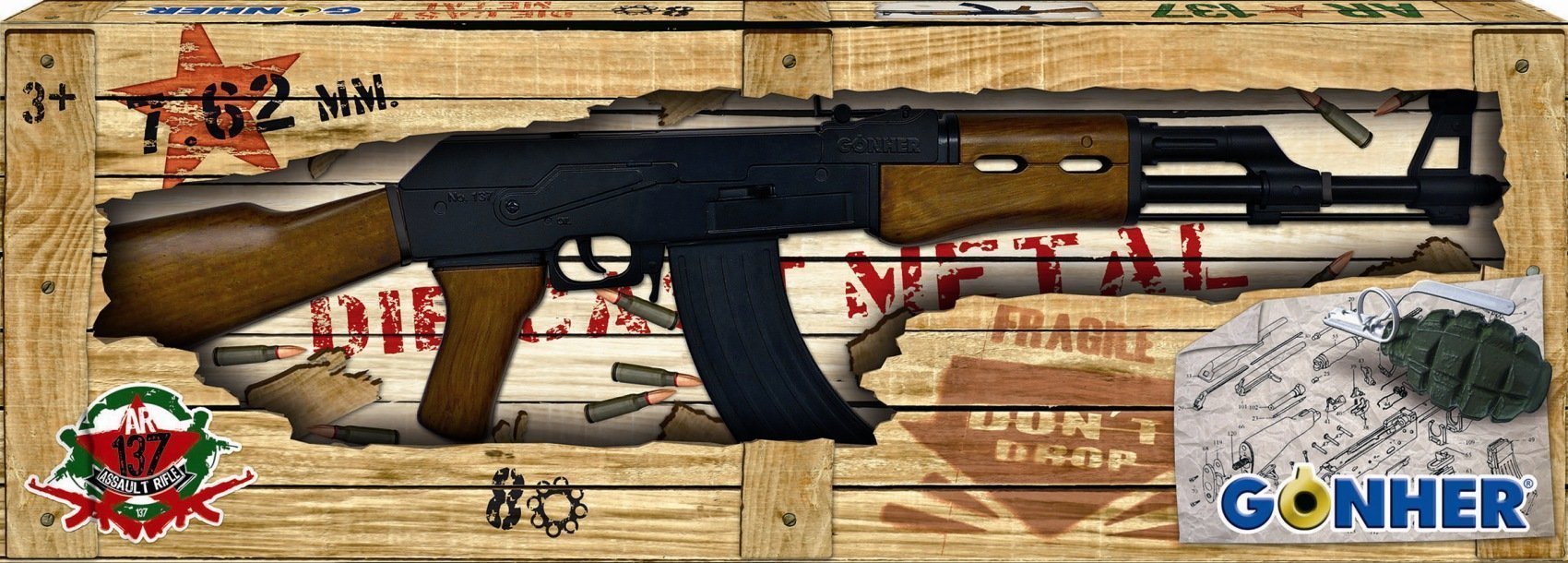 Φωτογραφία προϊόντος: Παιδικά Όπλα Gonher Assault Rifle 8 Σφαίρες (137/6)