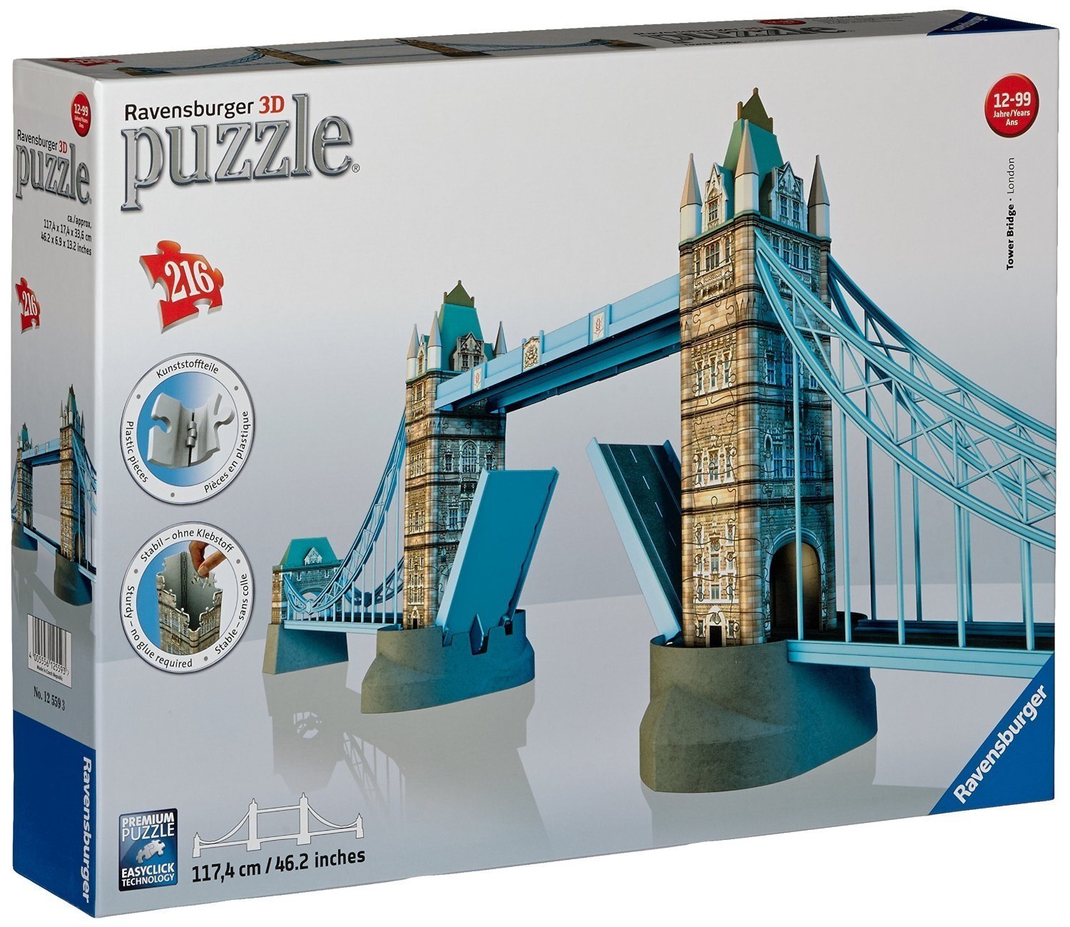 Φωτογραφία προϊόντος: Ravensburger Παζλ 3D Γεφυρα Λονδινου (12559)
