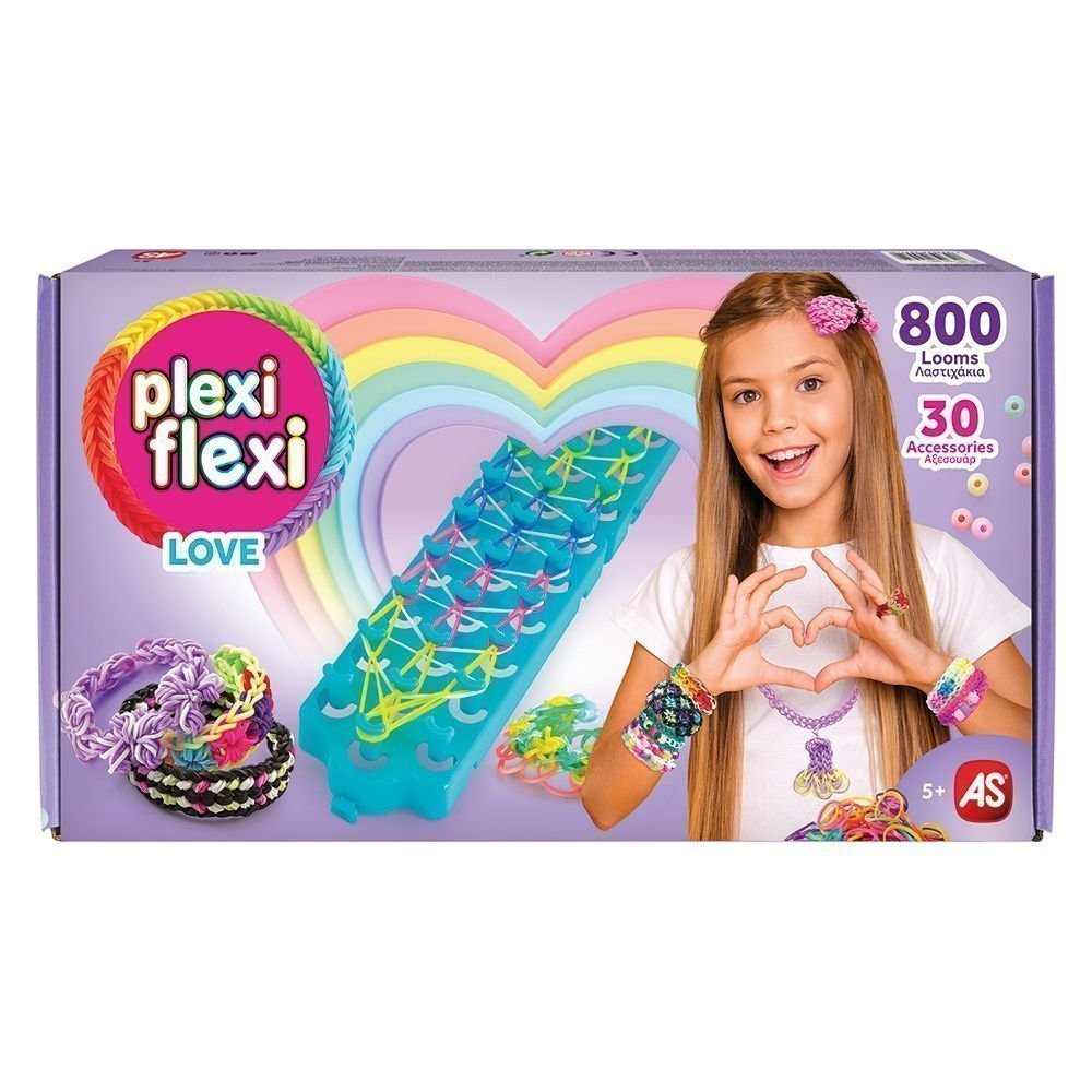 Φωτογραφία προϊόντος: AS το καλό παιχνίδι Plexi-Flexi Love Αργαλειός 800 Λαστιχάκια Και 30 Αξεσουάρ (1080-25574)