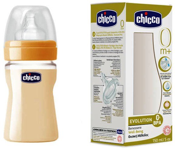Φωτογραφία προϊόντος: Μπιμπερο Chicco Evolution Πλαστικο 150Ml Με Θηλη Σιλικονης (60035-01)