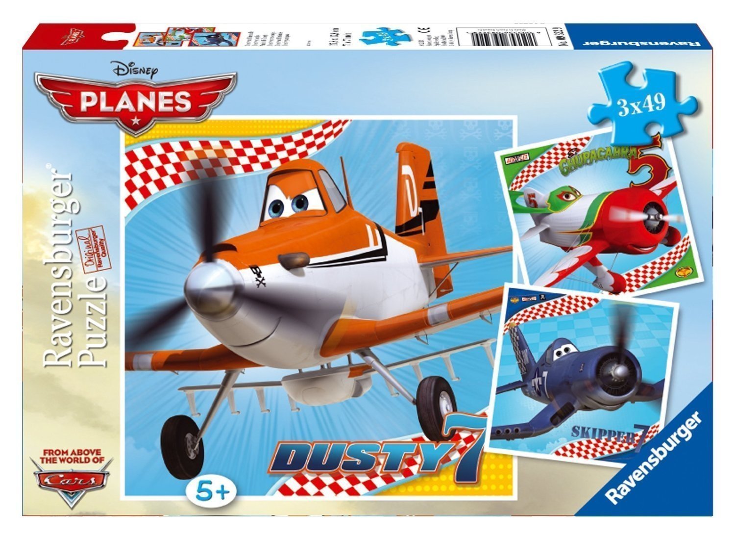 Φωτογραφία προϊόντος: 3 Παζλ Ravensburger Planes 49 Κομματιων (09322)