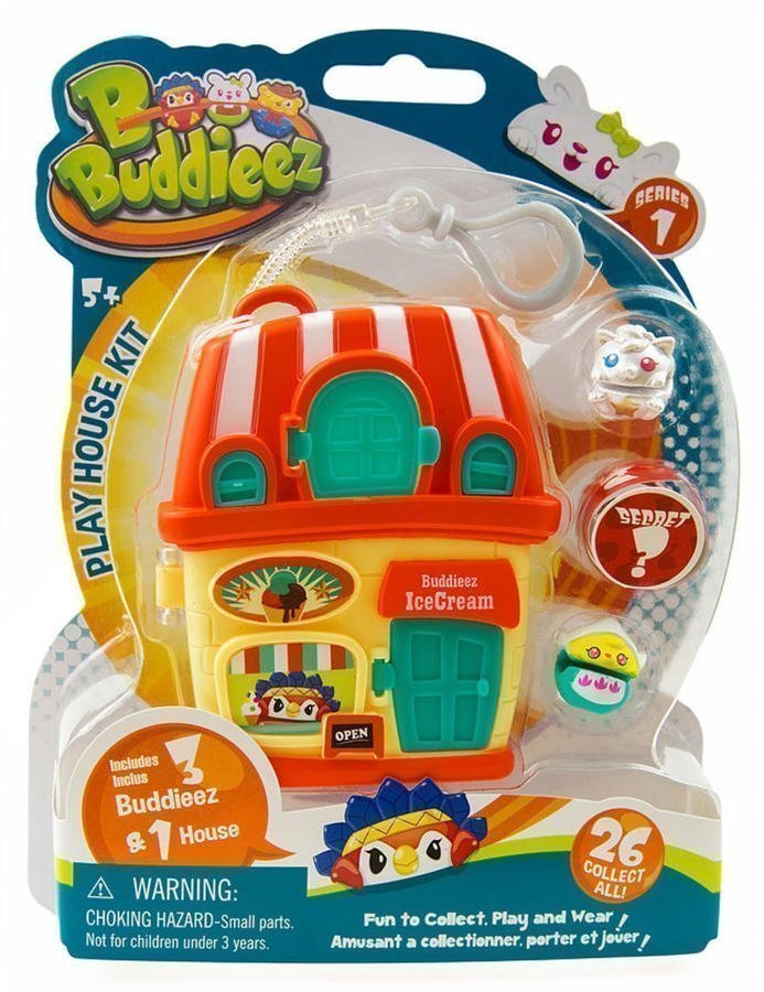Φωτογραφία προϊόντος: Real Fun Toys Bbuddieez Κουκλοσπιτο Με Μπρελοκ Και 3 Φιγουρες Buddieez (15008)