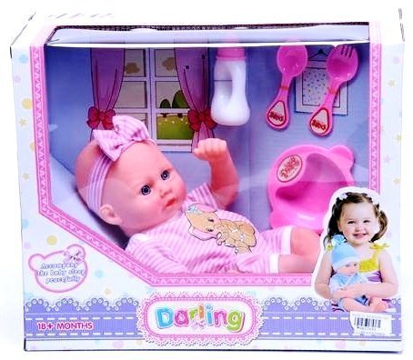Φωτογραφία προϊόντος: Blue Toys Κουκλα Μωρο Με Σετ Φαγητου Οεμ (MKG320483)