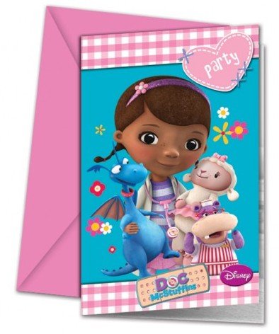 Φωτογραφία προϊόντος: Procos Party Προσκλησεις Doc Mcstuffins 6 Τμχ (82298)