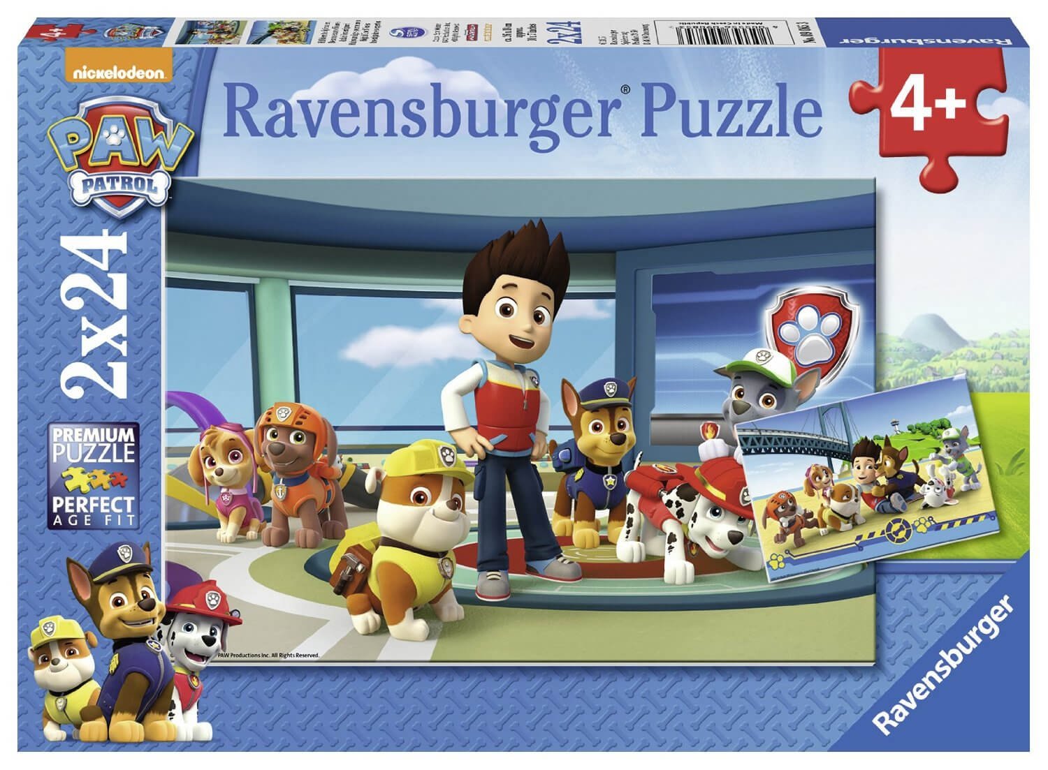 Φωτογραφία προϊόντος: Παζλ Ravensburger Paw Patrol 2Χ24 Κομματιων (09085)