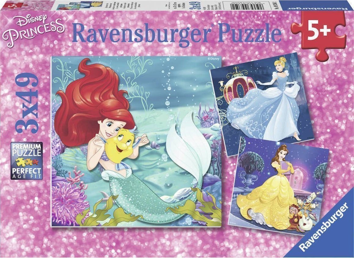 Φωτογραφία προϊόντος: Παζλ Ravensburger Disney Πριγκιπισσες Σε Περιπετειες 3Χ49 Κομματιων (09350)