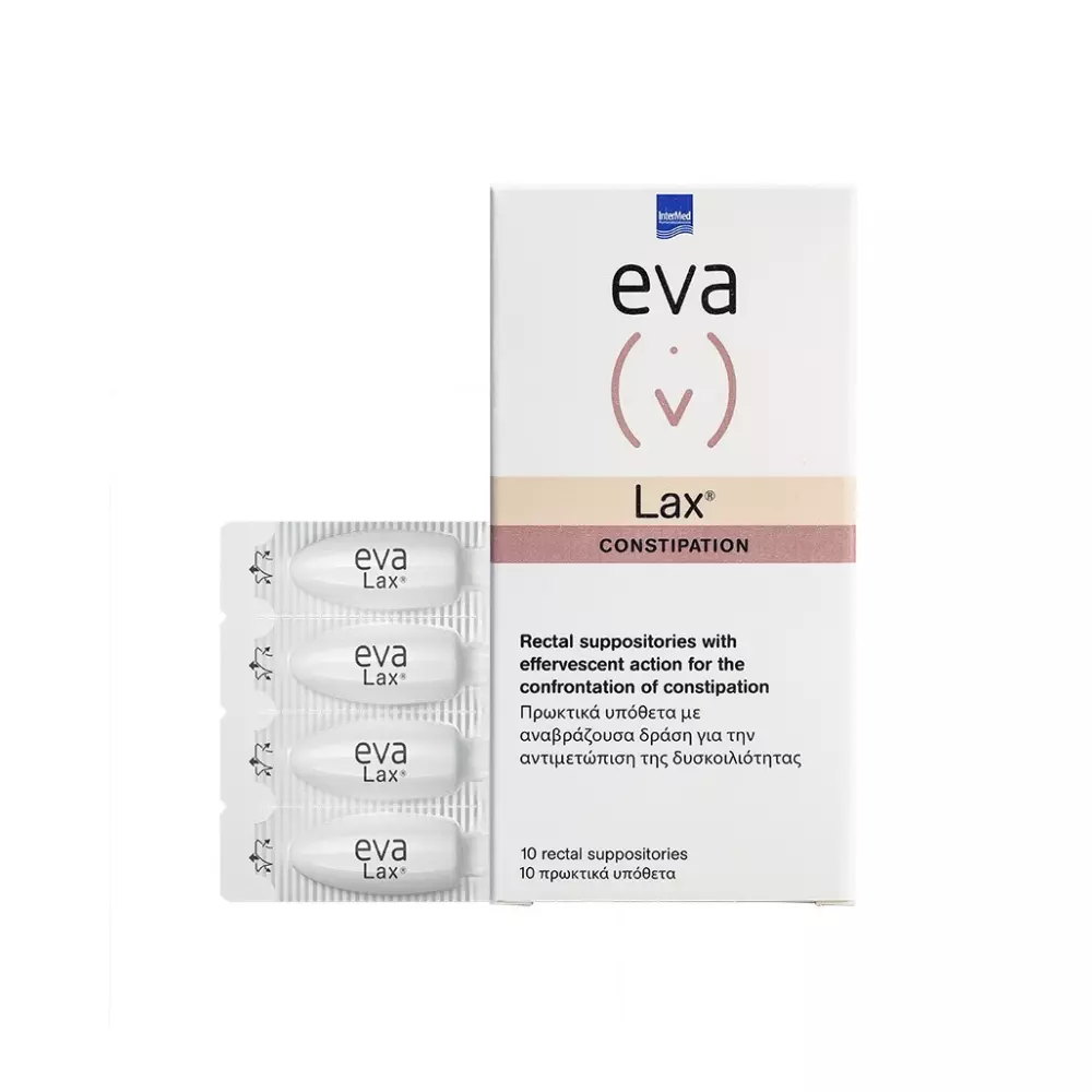 Φωτογραφία προϊόντος: Intermed Eva Constipation Lax Υπόθετα 10τμχ
