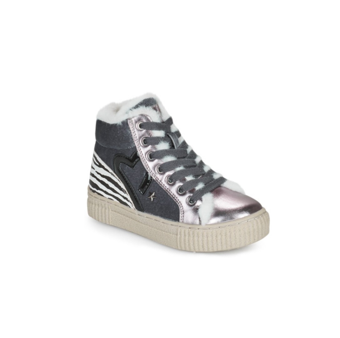 Φωτογραφία προϊόντος: PRIMIGI Sneakers High Velluto ασημί/γκρι/ζέβρα 8463000