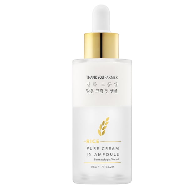 Φωτογραφία προϊόντος: THANK YOU FARMER Rice Pure Cream In Ampoule Κρέμα σε Αμπούλα για Ενυδάτωση & Λάμψη, 50ml