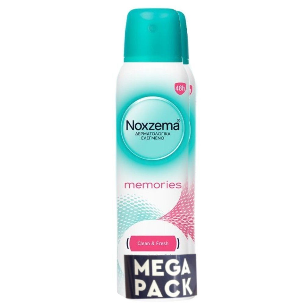 Φωτογραφία προϊόντος: NOXZEMA Promo Memories Clean & Fresh Antiperspirant Spray 300ml (2x150ml)