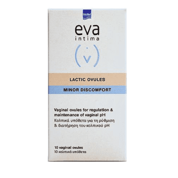 Φωτογραφία προϊόντος: INTERMED Eva intima Lactic Ovules 10 κολπικά υπόθετα