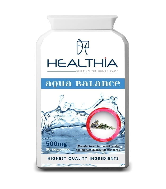 Φωτογραφία προϊόντος: HEALTHIA Aqua Balance Ισχυρή Φόρμουλα για την Ισορροπία των Υγρών στον Οργανισμό, 60 caps