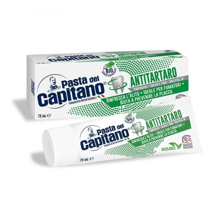 Φωτογραφία προϊόντος: PASTA DEL CAPITANO Antitartaro Toothpaste κατά της Οδοντικής Πλάκας 75ml