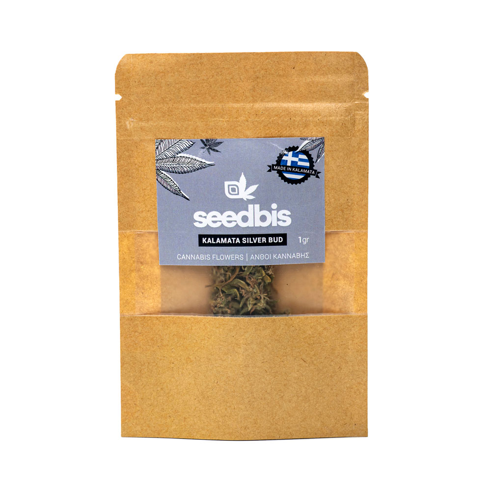 Φωτογραφία προϊόντος: ΑΝΘΗ ΚΑΝΝΑΒΗΣ KALAMATA SILVER BUD +>13% CBD (1g/2g/4g) – SEEDBIS