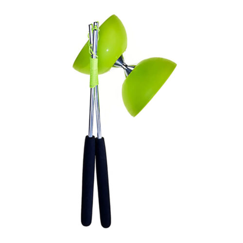 Φωτογραφία προϊόντος: Set Acrobat 105 Rubber Diabolo Πράσινο + αλουμινένιες λαβές (hand sticks)
