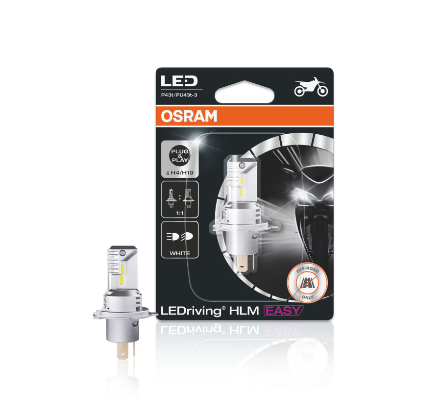Φωτογραφία προϊόντος: Λάμπα Osram LED H4 12V19W P43T 6500K Ledriving HLM Easy OSRAM OSR-H4/H19-19W-LED