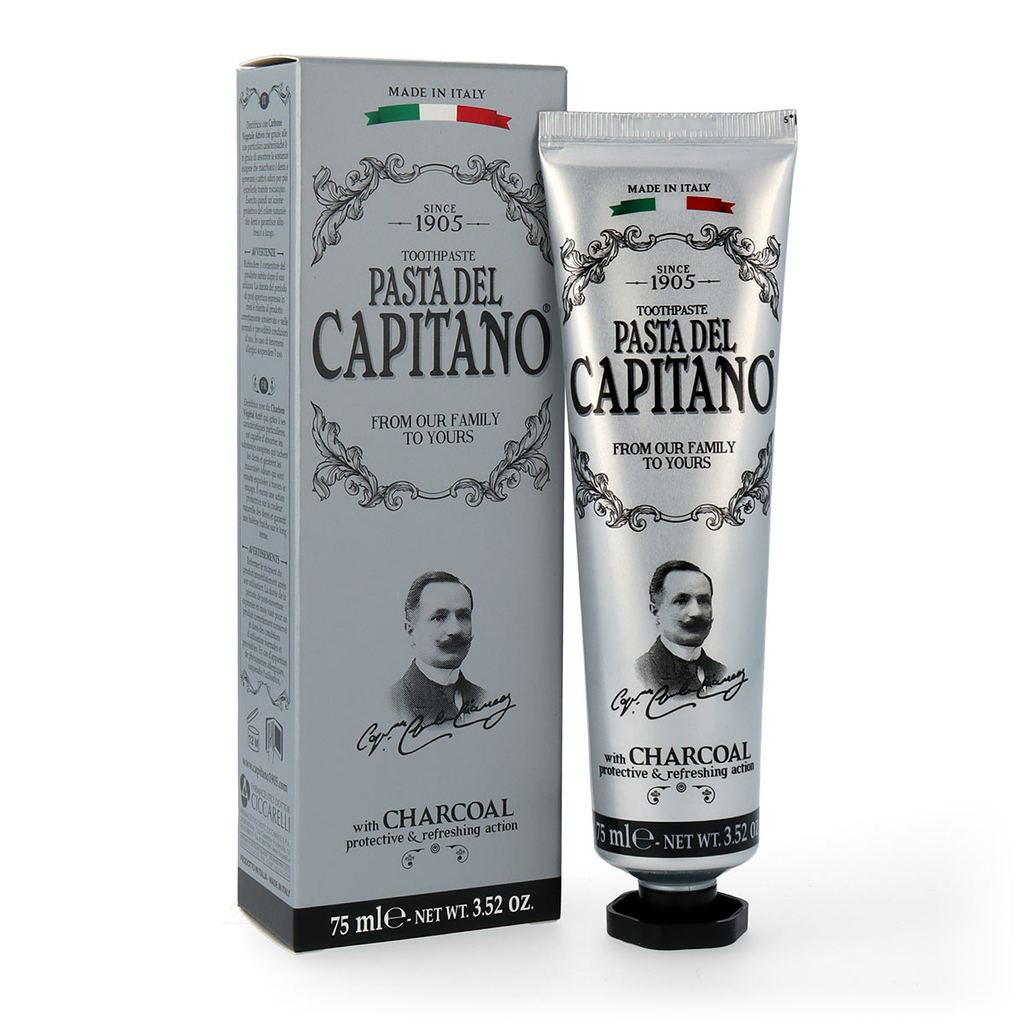 Φωτογραφία προϊόντος: Pasta Del Capitano 1905 Premium Collection Οδοντόκρεμα Charcoal 75 ml