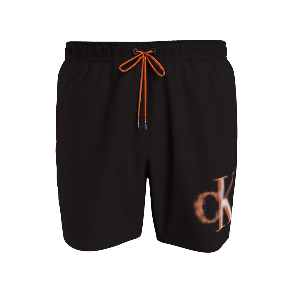 Φωτογραφία προϊόντος: Ανδρικό Μαγιό Medium Drawstring CK Monogram Calvin Klein KM0KM00800-BEH Μαύρο