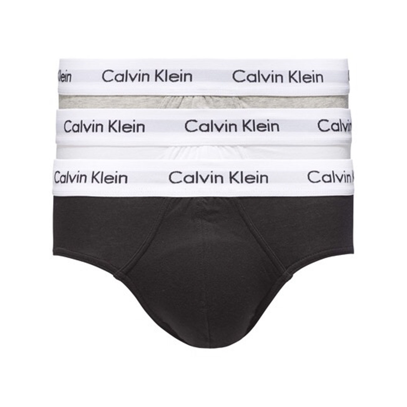 Φωτογραφία προϊόντος: Ανδρικό Slip 3pack Calvin Klein U2661G-998 Λευκό Μαύρο Γκρι