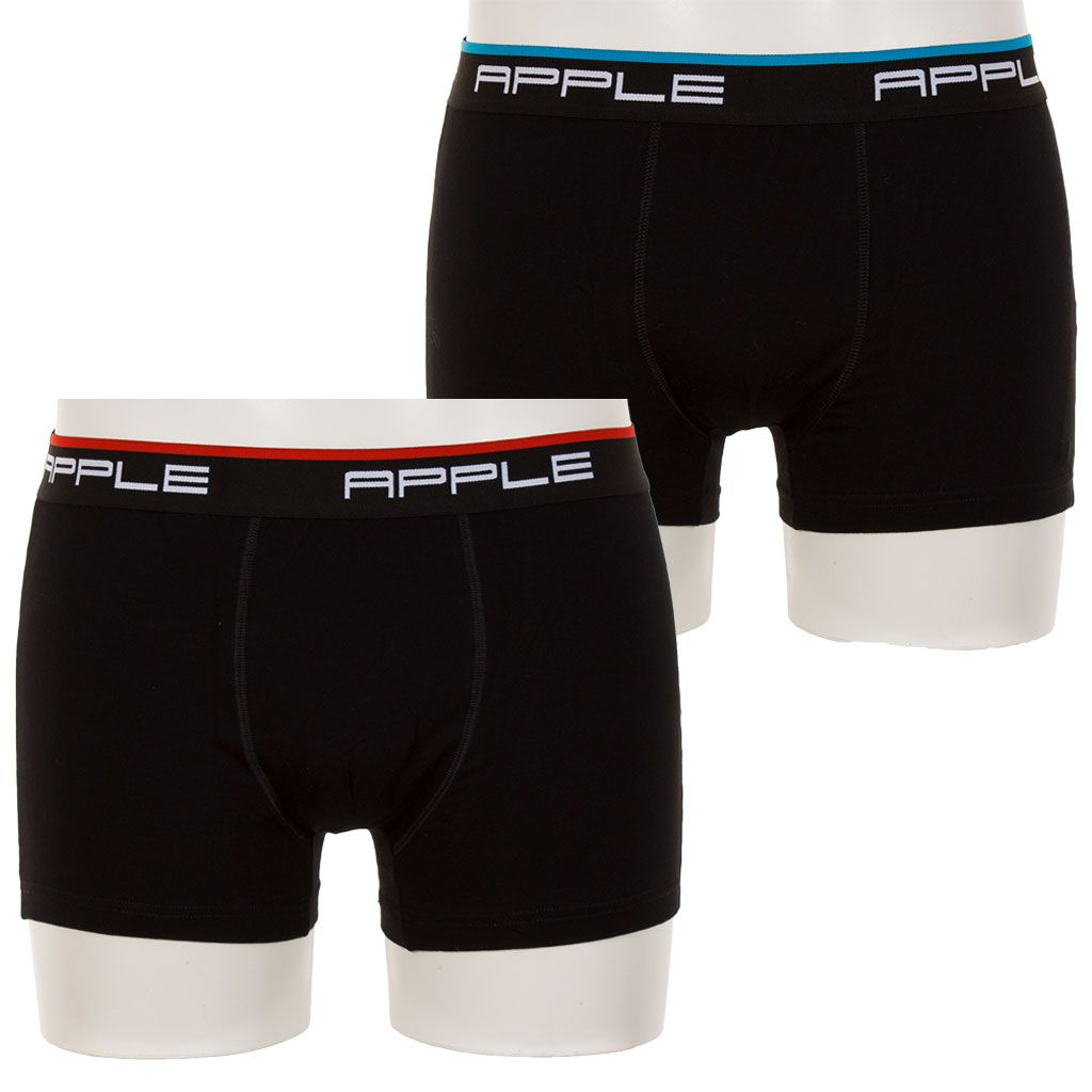 Φωτογραφία προϊόντος: Ανδρικό Boxer Apple 2pack 0112934_black Μαύρο