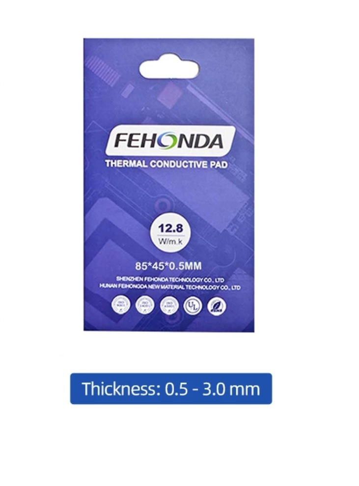 Φωτογραφία προϊόντος: FEHONDA Fehonda θερμοαγώγιμο μαξιλαράκι 85mm*45mm 12,8W/mK 0,5mm