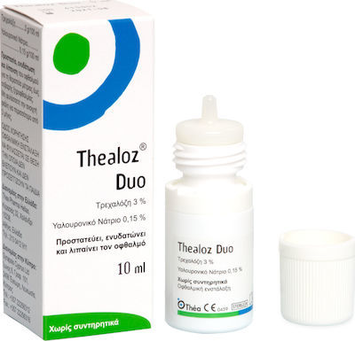 Φωτογραφία προϊόντος: THEALOZ DUO Οφθαλμικές Σταγόνες 3% 10ml