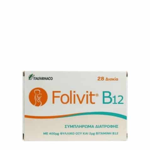 Φωτογραφία προϊόντος: Itf Hellas Italfarmaco Folivit B12 400mg 28Δισκία
