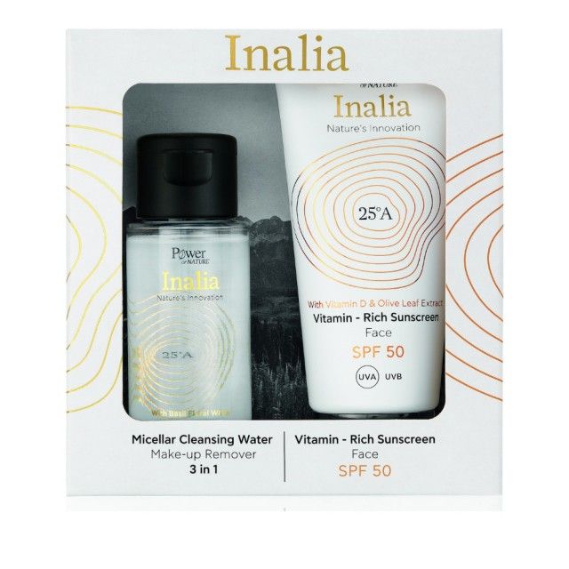 Φωτογραφία προϊόντος: Inalia Promo Vitamin Rich Sunscreen Cream Face SPF50 Αντηλιακή Κρέμα Προσώπου 50ml + Δώρο Micellar Cleansing Water 50ml